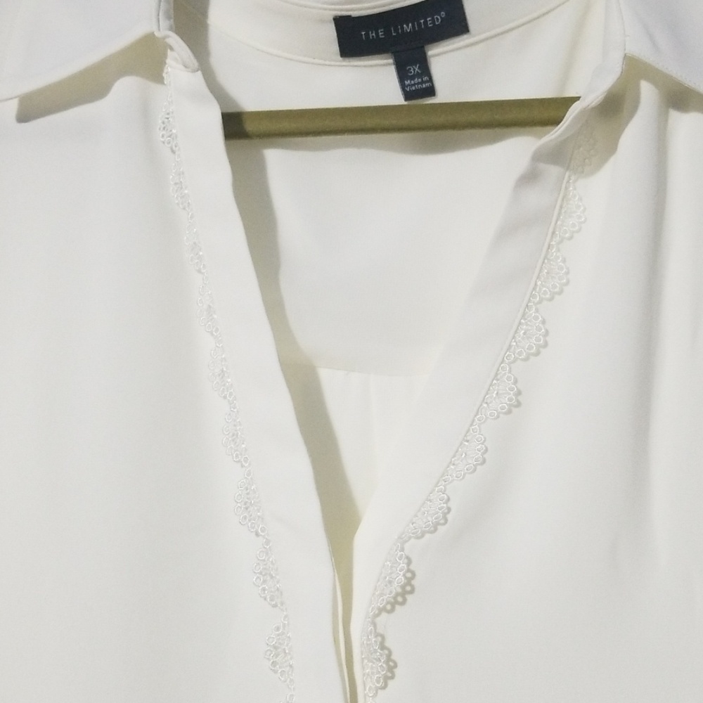 White button-down